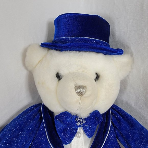 Dan Dee Snowflake Teddy Holiday Bear Plush Boy Stuffed Animal Collectible 2009 - Picture 2 of 12